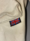 Vintage Belstaff Cream Genuine Leather 4-Pocket Motorcycle Field Jacket (L)