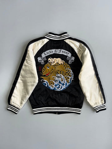 Vintage Sukajan Souvenir Bomber Jacket (S)