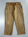 Carhartt Double Knee Carpenter Pants  Sun-Faded Tan Canvas Duck Relaxed Fit (W:32 |L:40)