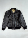 Vintage Dark Brown Leather A-2 Flight Bomber Jacket (XL)