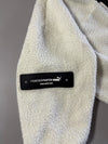 Puma White & Black Sherpa Fleece Zip-Up Jacket with Chest Pocket (S)