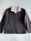 Burberry London Reversible Nova Check Embroidered Equestrian Knight Puffer Jacket (M)