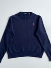 Polo Ralph Lauren Navy Multicolor Pony Crewneck Knit Sweater (S)
