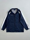 Champion Script Logo Windbreaker Jacket Mesh Lined Navy White Colorblock Size 150. (M)
