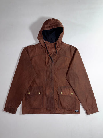 Dickies | Made in England Brown Waxed Hooded Field Jacket (XL)