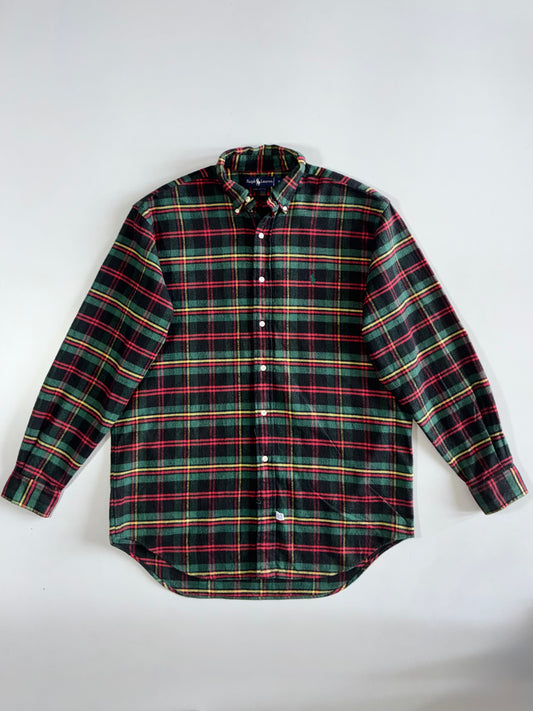 Ralph Lauren Green Tartan Plaid Flannel (2Xl)