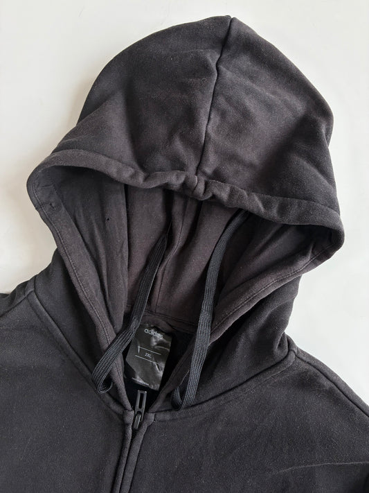 Adidas Essentials Black Full-Zip Hoodie(L)