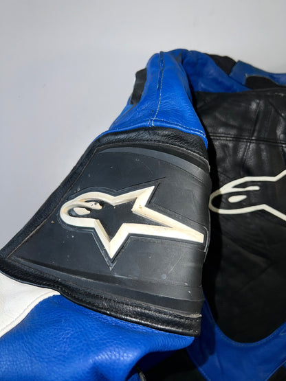 ZSuper RARE Alpinestars Original Heavy Pure Leather Riding Jacket (Extremely Padded) (L/XL)