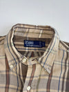 Vintage Polo by Ralph Lauren Brown Plaid Button-Down Shirt, Made in Canada (Xl)