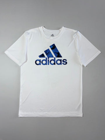 Adidas Camo Logo Graphic T-Shirt – White (M)