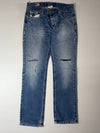 Vintage True Religion Big Stitch Distressed Knee-Rip Jeans – Made in USA (W:36) (L:45)