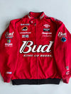 Vintage Chase Authentics Bud King of Beers NASCAR Racing Jacket - Dale Earnhardt Jr #8 Budweiser Winston Cup (M/L)