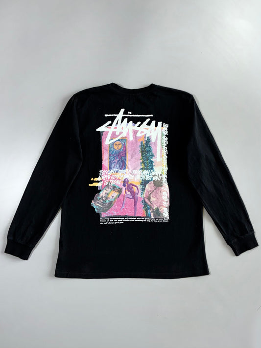 Stüssy Stock Logo Long Sleeve Tee (M)