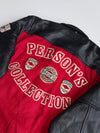 Vintage 1976 Person’s 1976 Collection Red Wool Black Leather m(S)