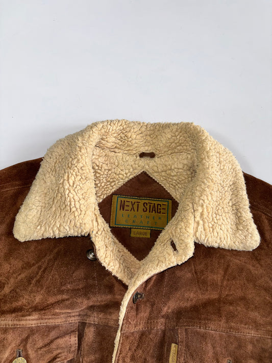 Vintage Next Stage Premium Oversized Jacket (Fur Inside) (M)