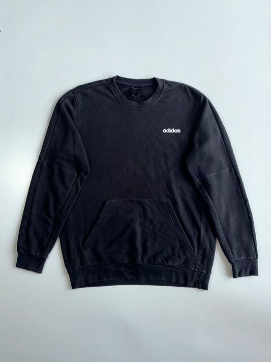 Adidas Essentials Black Crewneck Sweatshirt (XL)
