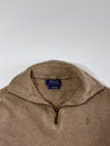 Polo Ralph Lauren Tan Quarter-Zip Sweater – Italian Yarn (S)