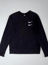 Nike Double Swoosh Crewneck Sweatshirt – Black, (M)