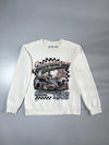 Trdmrk Speedway Racing Sweatshirt White (S)