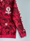 Aape Bathing Ape Red Camo Zip UP (M)