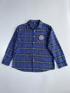 MLB Yankees Flannel Shirt | Navy Plaid  (XL/2XL)