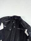 Ixon “Air Flow” Textile Motorcycle Jacket – Black/White Padded (2XL)