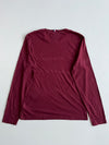 Tommy Hilfiger Maroon Organic Cotton Long Sleeve Tee (L)