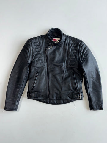 MQP Black Leather Biker Jacket(S)