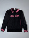 Adidas Black & Pink Striped Collar Track Jacket (S)