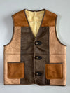 Super Premium Shearling Leather  Vest (S)