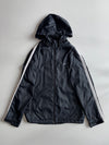 Nike Vintage Hooded Windbreaker – Black with White Stripe (XL)