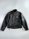 Real Leather Milwaukee Vintage Heavy Biker Jacket (M)