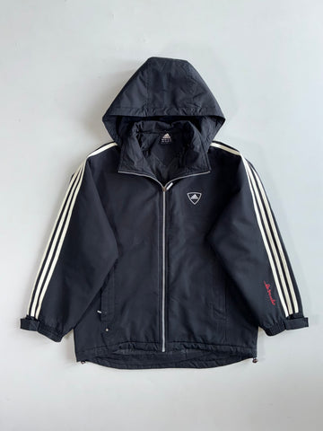 Vintage Adidas Black Hooded (Xl)