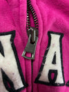 Roots Canada Maple Leaf Zip-Up Hoodie – Pink (S)