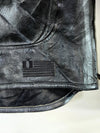 ICON Skull & Crossbones Black Leather Moto Jacket (XL)