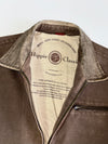 Vintage Hippie Classics Hard Cotton Jacket RARE W/ Leather Collar (M)