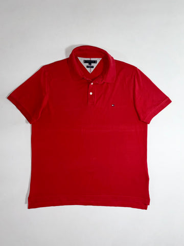 Tommy Hilfiger 1985 Slim Fit Polo T-Shirt – Red (XL)