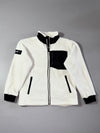 Puma White Sherpa Fleece Zip Jacket – (S)