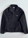 Nike Black Sherpa Fleece Zip-Up Jacket (XL)