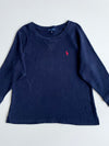 Ralph Lauren Navy Raglan Crewneck Sweatshirt with Red Pony  woman’s – (L)