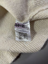 Stone Island Cream White Wool Crewneck Sweater – Compass Badge (M)