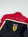 Ferrari F1 Racing Jacket with Embroidered Sponsor Patches,(XL)
