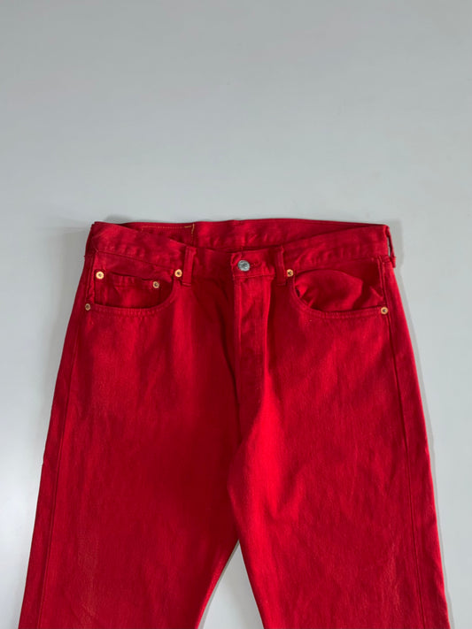 Vintage Levi’s 501 Red Denim (W:32|L:39)