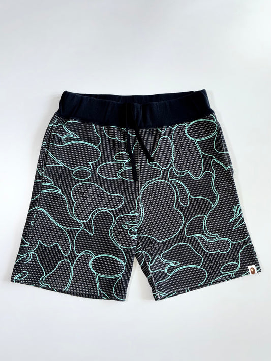 A Bathing Ape Baby Milo Outline Grid Shorts Elastic (W:30|L:20)