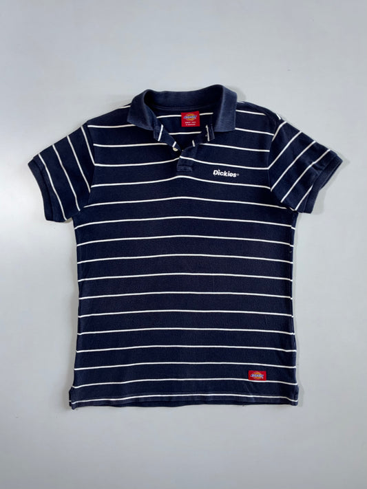 Dickies | Striped Pique Polo | Navy/White (S)