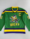 Mighty Ducks #96 Charlie Conway D5 Captain Hockey Jersey (L/XL)