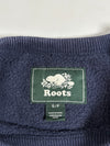 Roots Canada Navy Chenille Maple Leaf Flag Crewneck Sweatshirt (M)