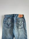 Vintage Levi’s 501 Distressed Blue Denim Jeans (W:30|L:40)