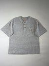 Carhartt Original Fit Heather Grey Pocket Henley T-Shirt (M/S)