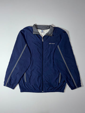 Reebok Full-Zip Windbreaker Jacket – Navy/Grey (2XL)